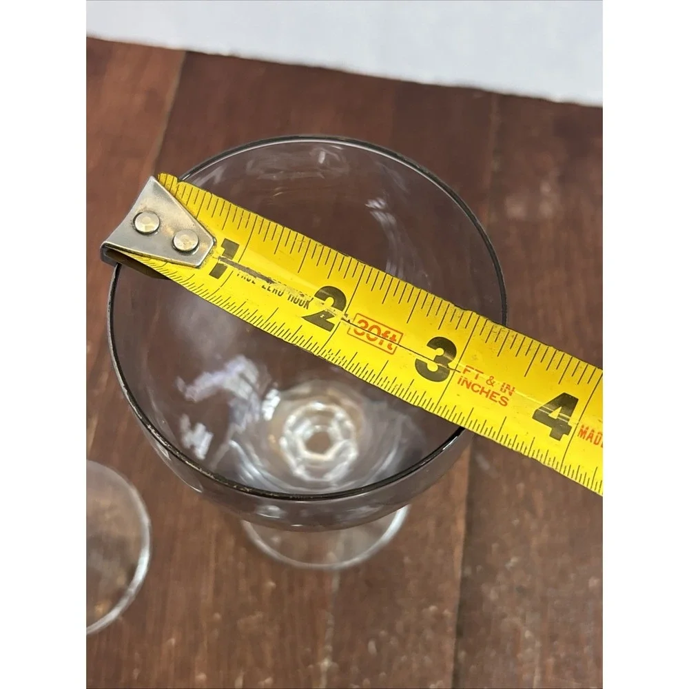 Schott-Zwiesel CONTOUR Smoke Low‎ Water Goblets Glasses Set Of 2 Made in Germany